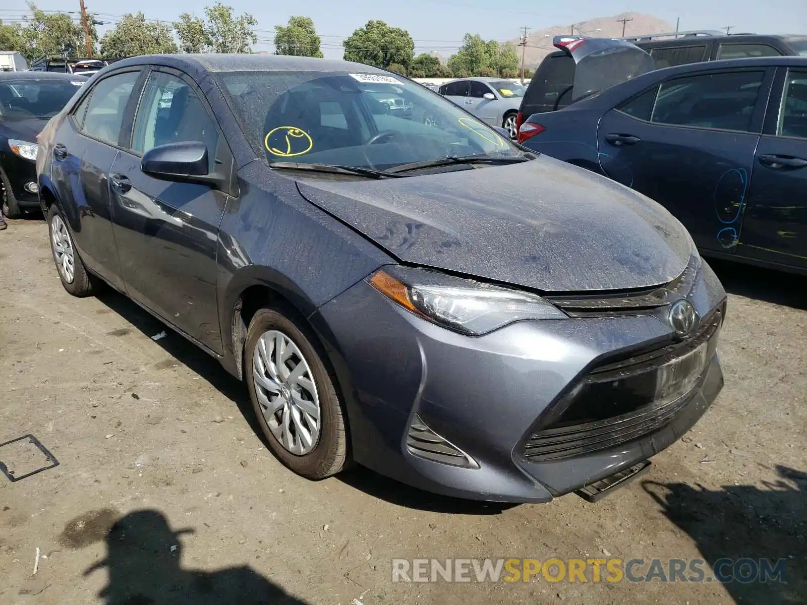 1 Photograph of a damaged car 5YFBURHE8KP949810 TOYOTA COROLLA 2019