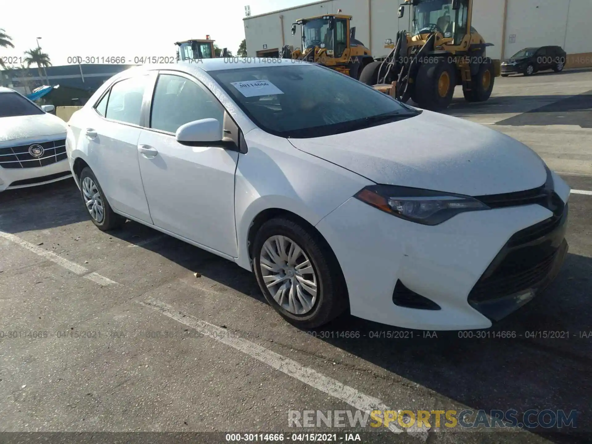 1 Photograph of a damaged car 5YFBURHE8KP949919 TOYOTA COROLLA 2019