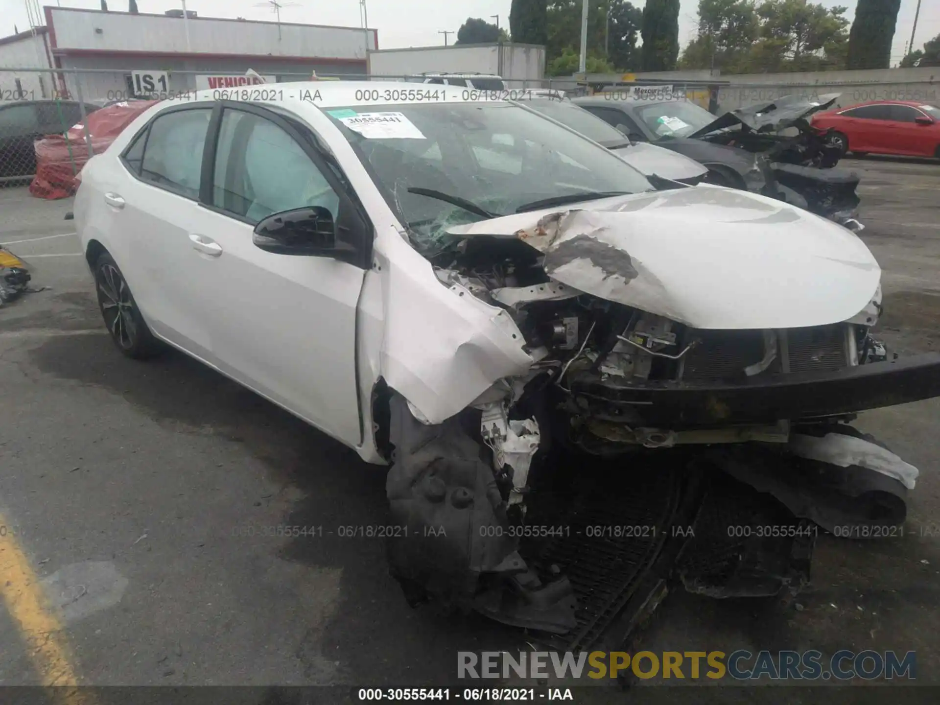 1 Photograph of a damaged car 5YFBURHE9KP856245 TOYOTA COROLLA 2019