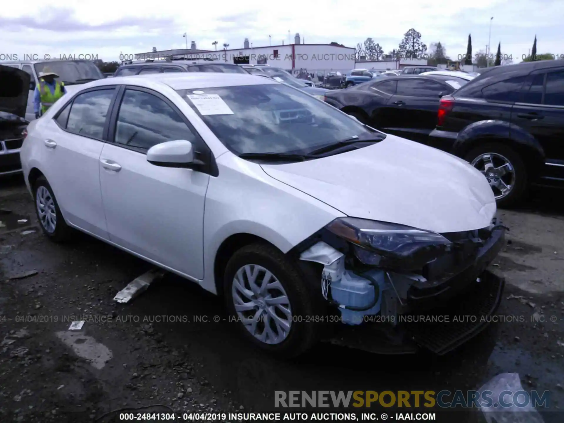 1 Photograph of a damaged car 5YFBURHE9KP856620 TOYOTA COROLLA 2019