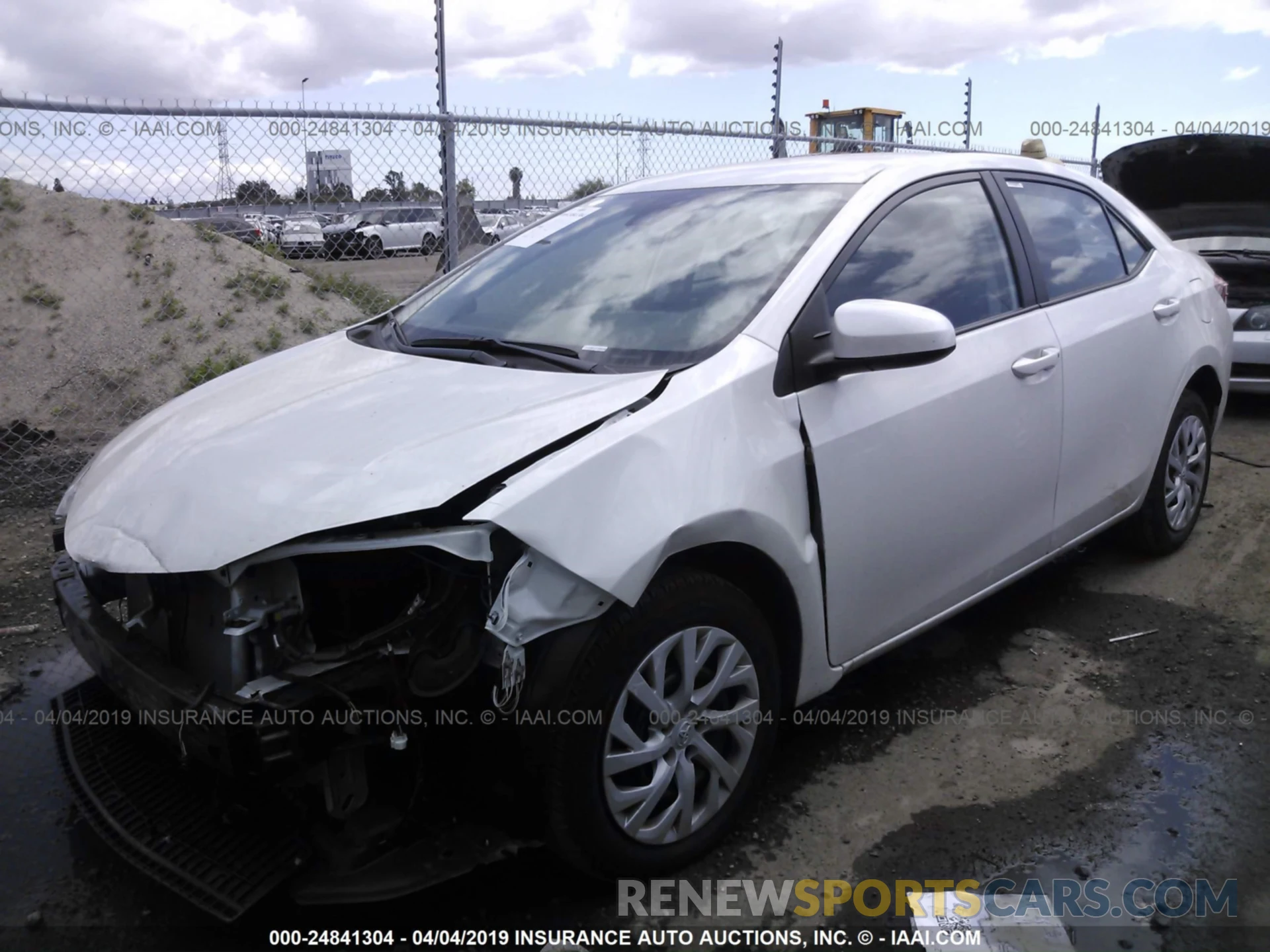 2 Photograph of a damaged car 5YFBURHE9KP856620 TOYOTA COROLLA 2019