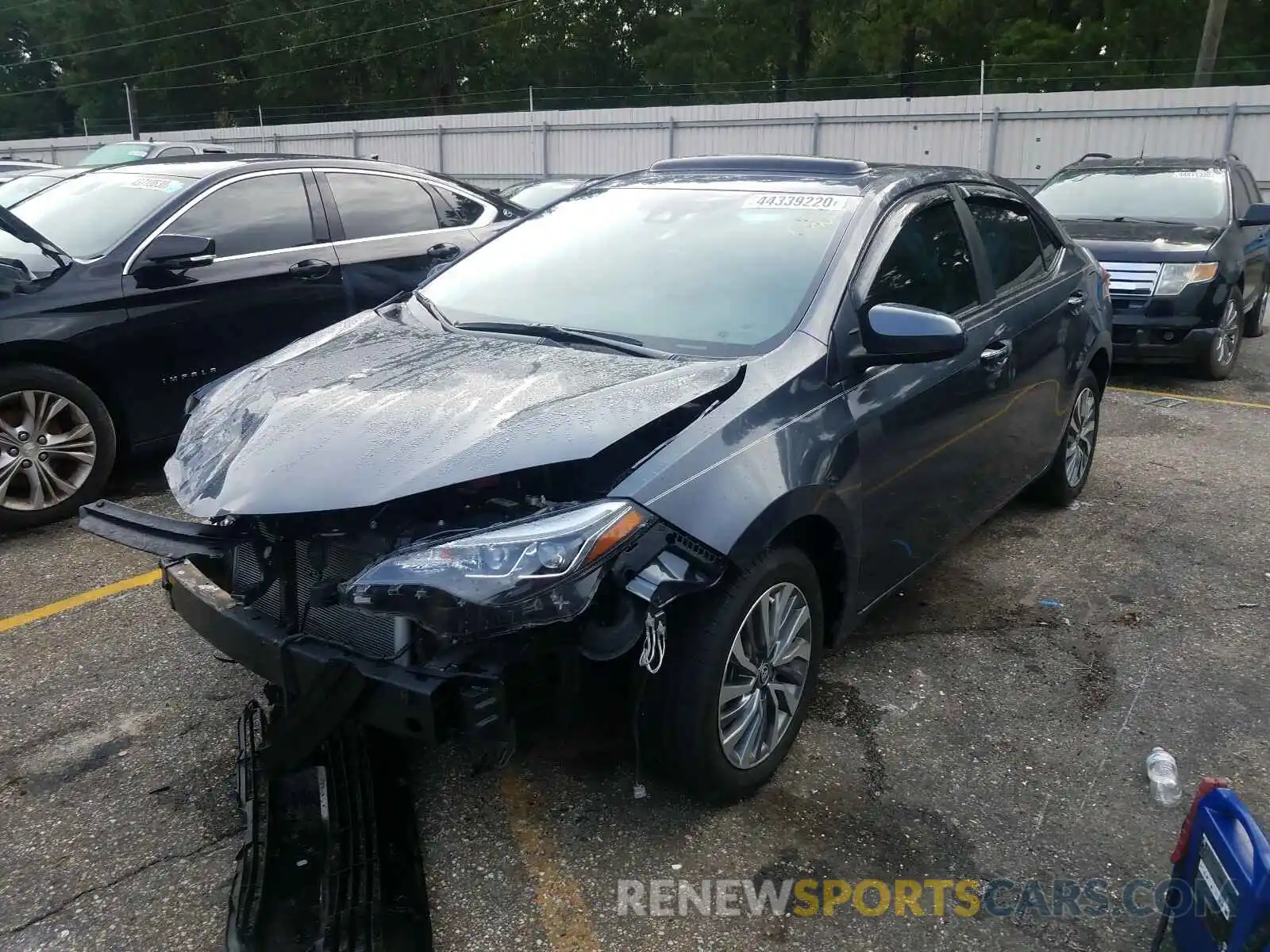 2 Photograph of a damaged car 5YFBURHE9KP856939 TOYOTA COROLLA 2019