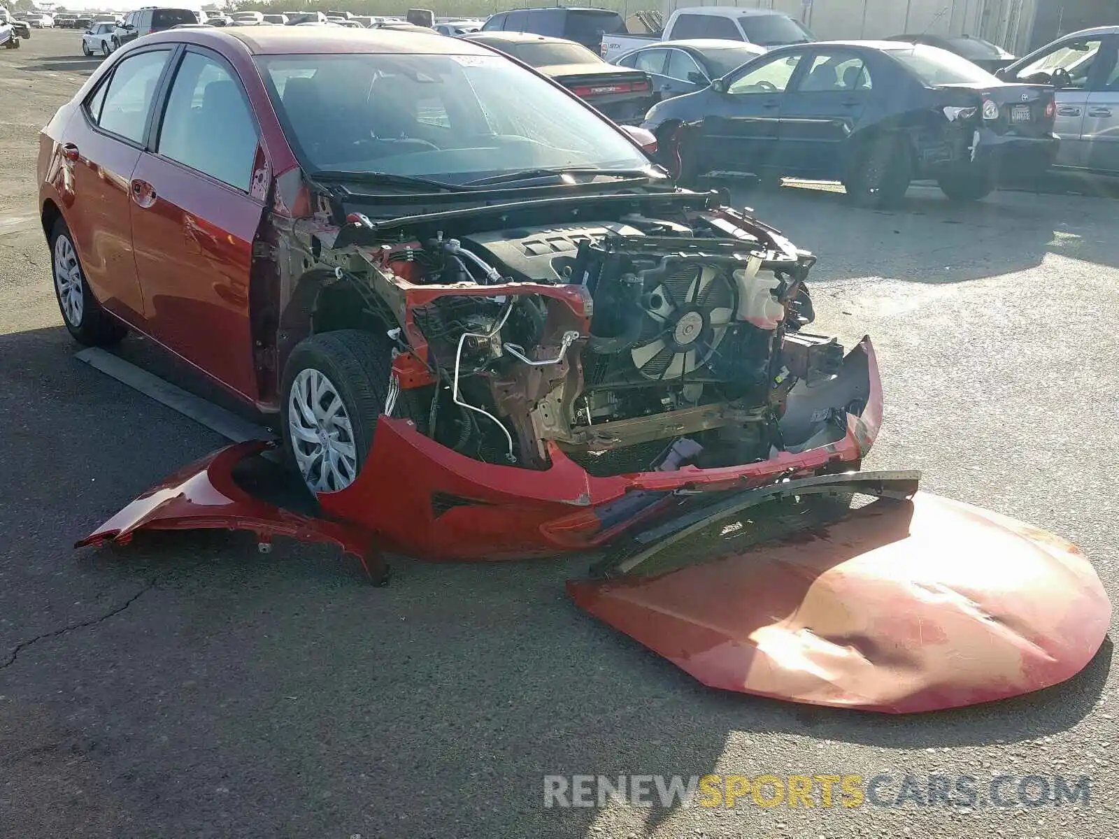 1 Photograph of a damaged car 5YFBURHE9KP857010 TOYOTA COROLLA 2019