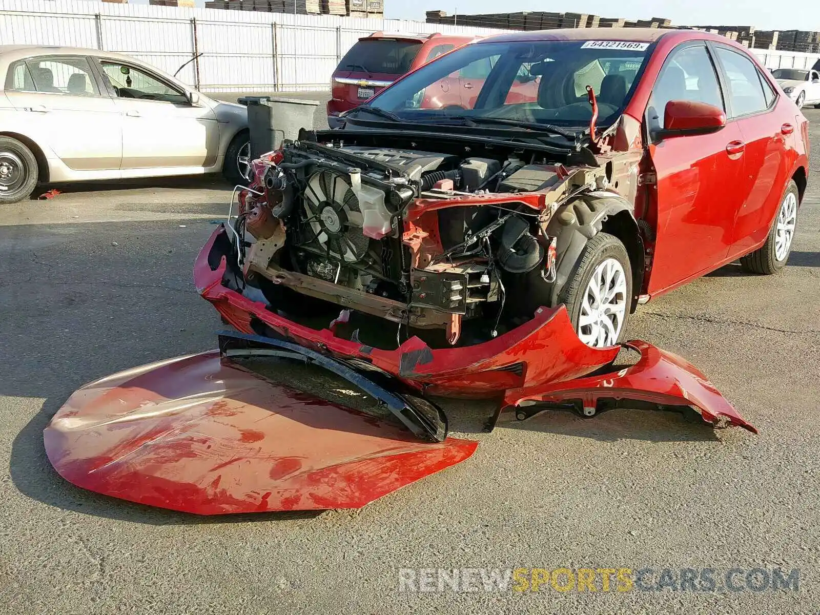 2 Photograph of a damaged car 5YFBURHE9KP857010 TOYOTA COROLLA 2019