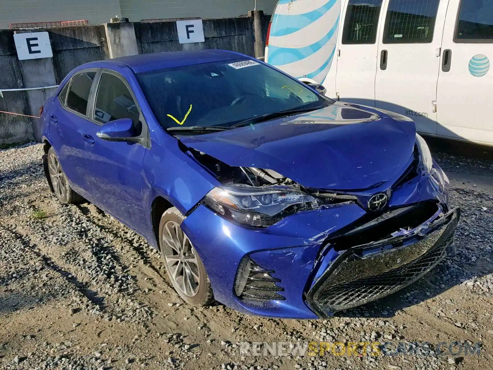 1 Photograph of a damaged car 5YFBURHE9KP857315 TOYOTA COROLLA 2019