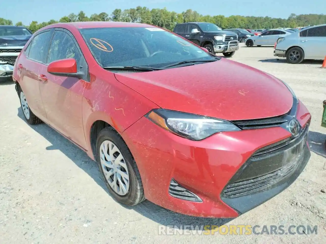 1 Photograph of a damaged car 5YFBURHE9KP857752 TOYOTA COROLLA 2019