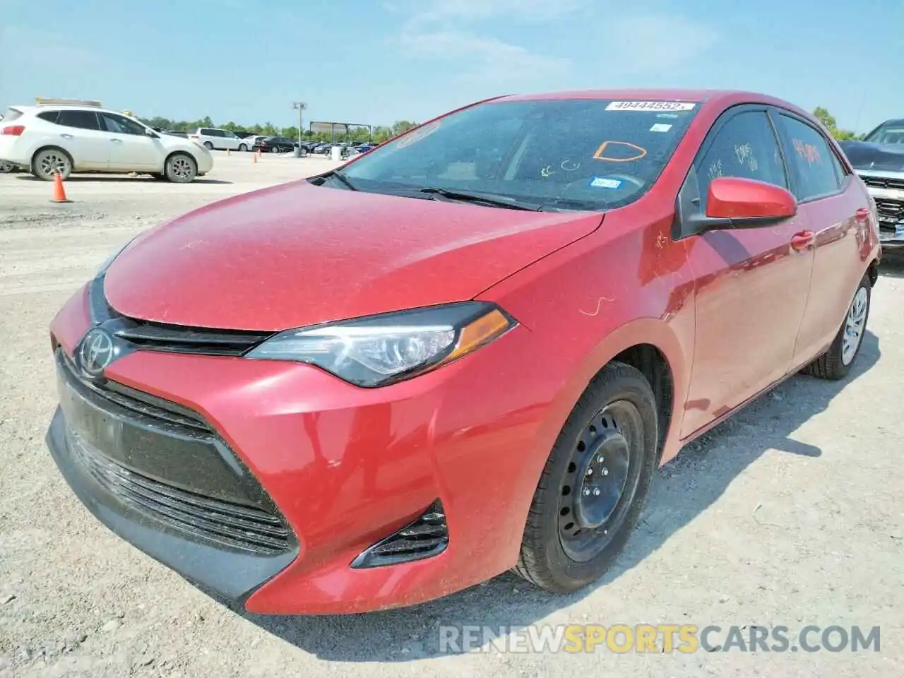 2 Photograph of a damaged car 5YFBURHE9KP857752 TOYOTA COROLLA 2019