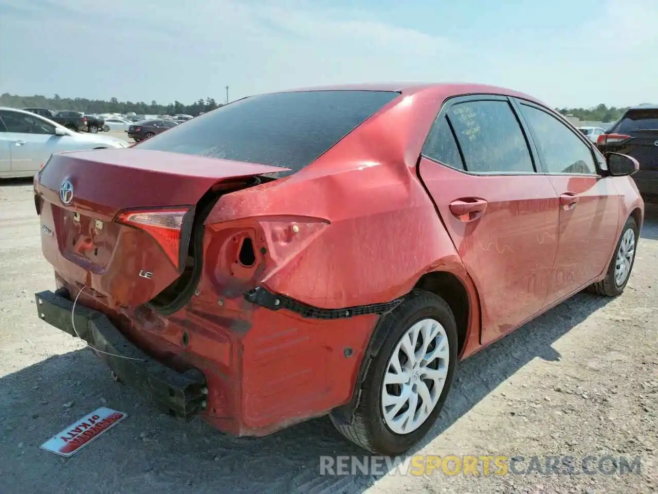 4 Photograph of a damaged car 5YFBURHE9KP857752 TOYOTA COROLLA 2019