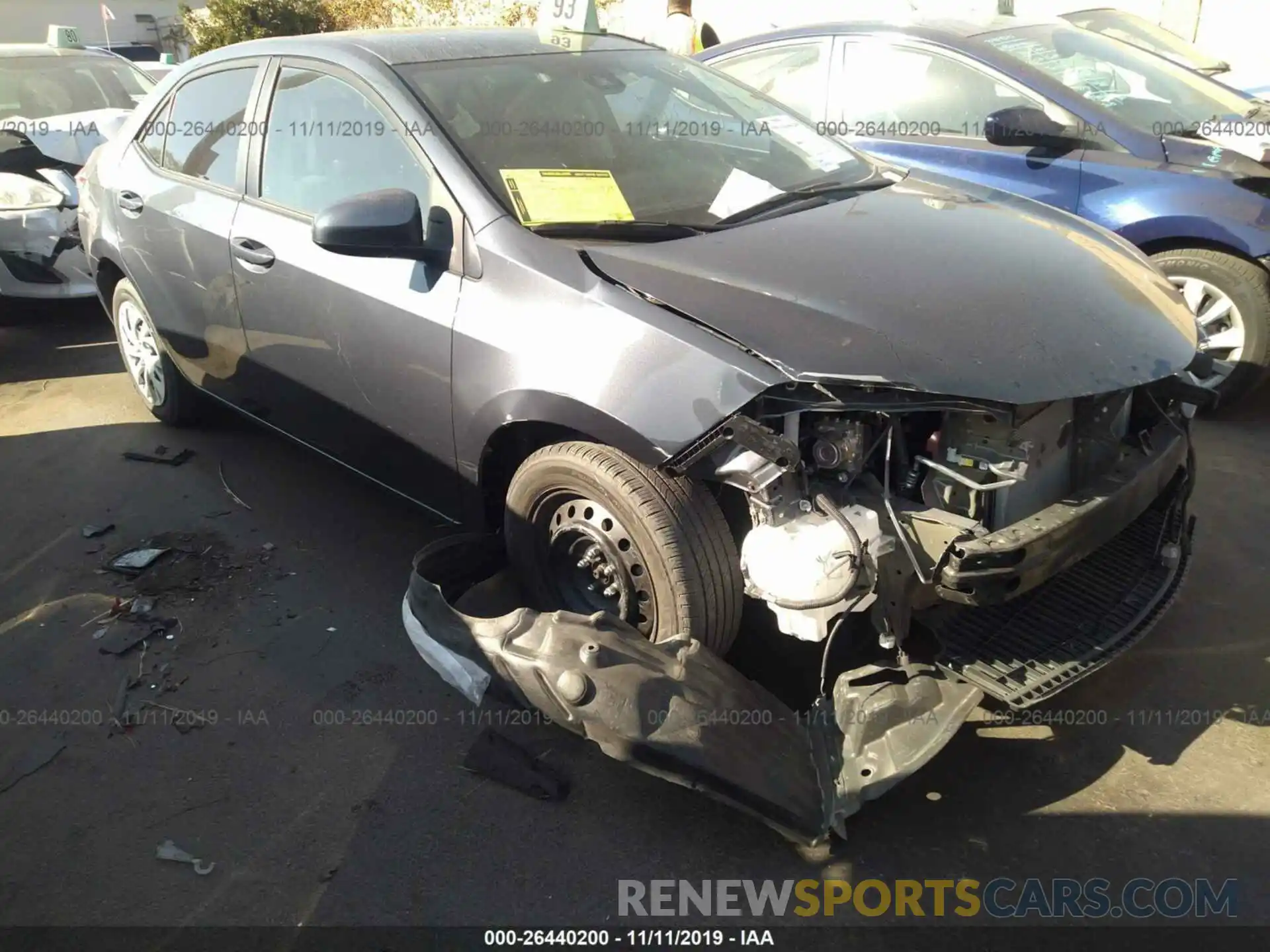 1 Photograph of a damaged car 5YFBURHE9KP857802 TOYOTA COROLLA 2019