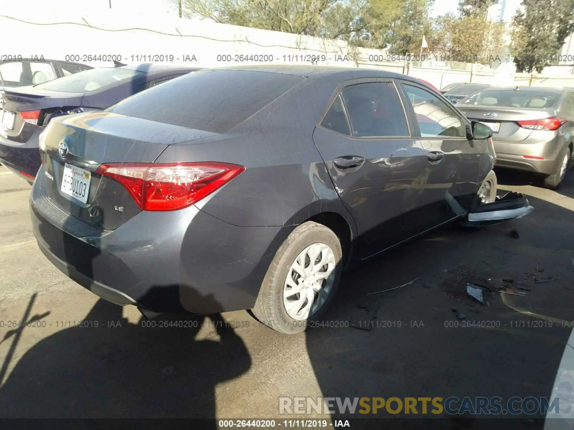 4 Photograph of a damaged car 5YFBURHE9KP857802 TOYOTA COROLLA 2019