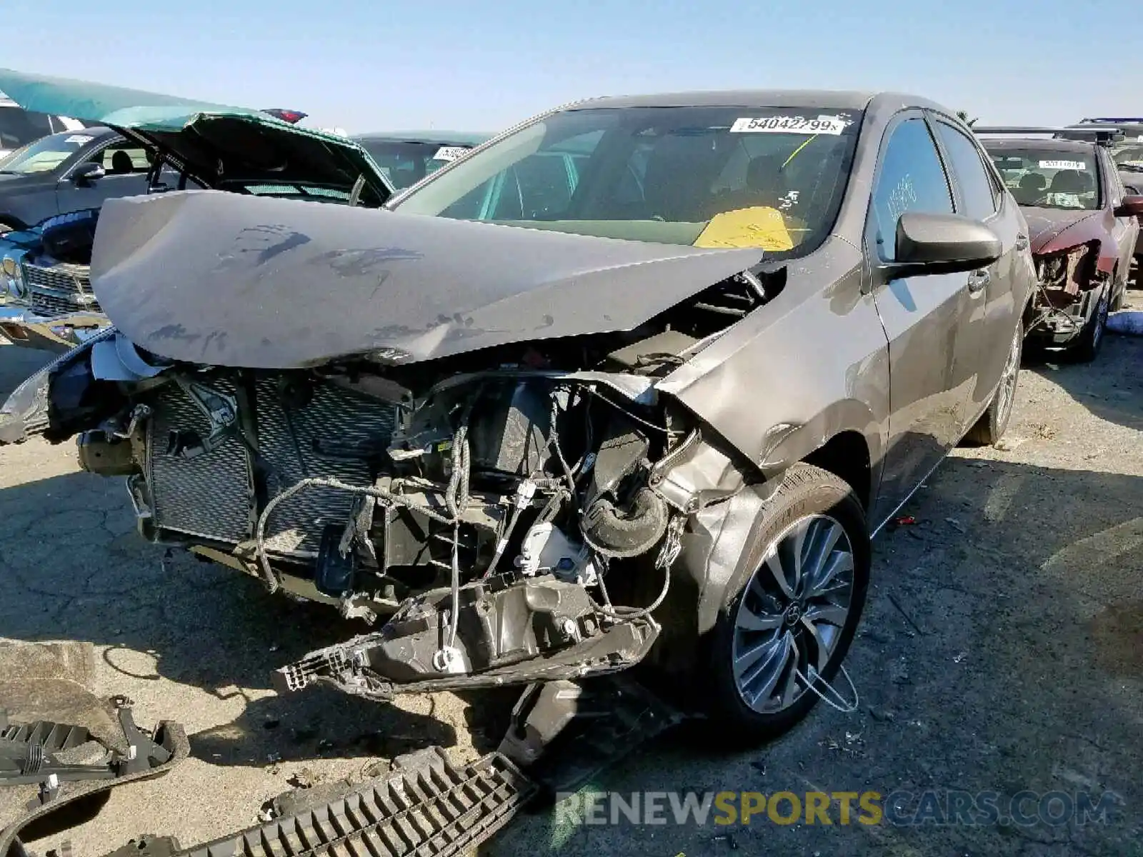 2 Photograph of a damaged car 5YFBURHE9KP858075 TOYOTA COROLLA 2019