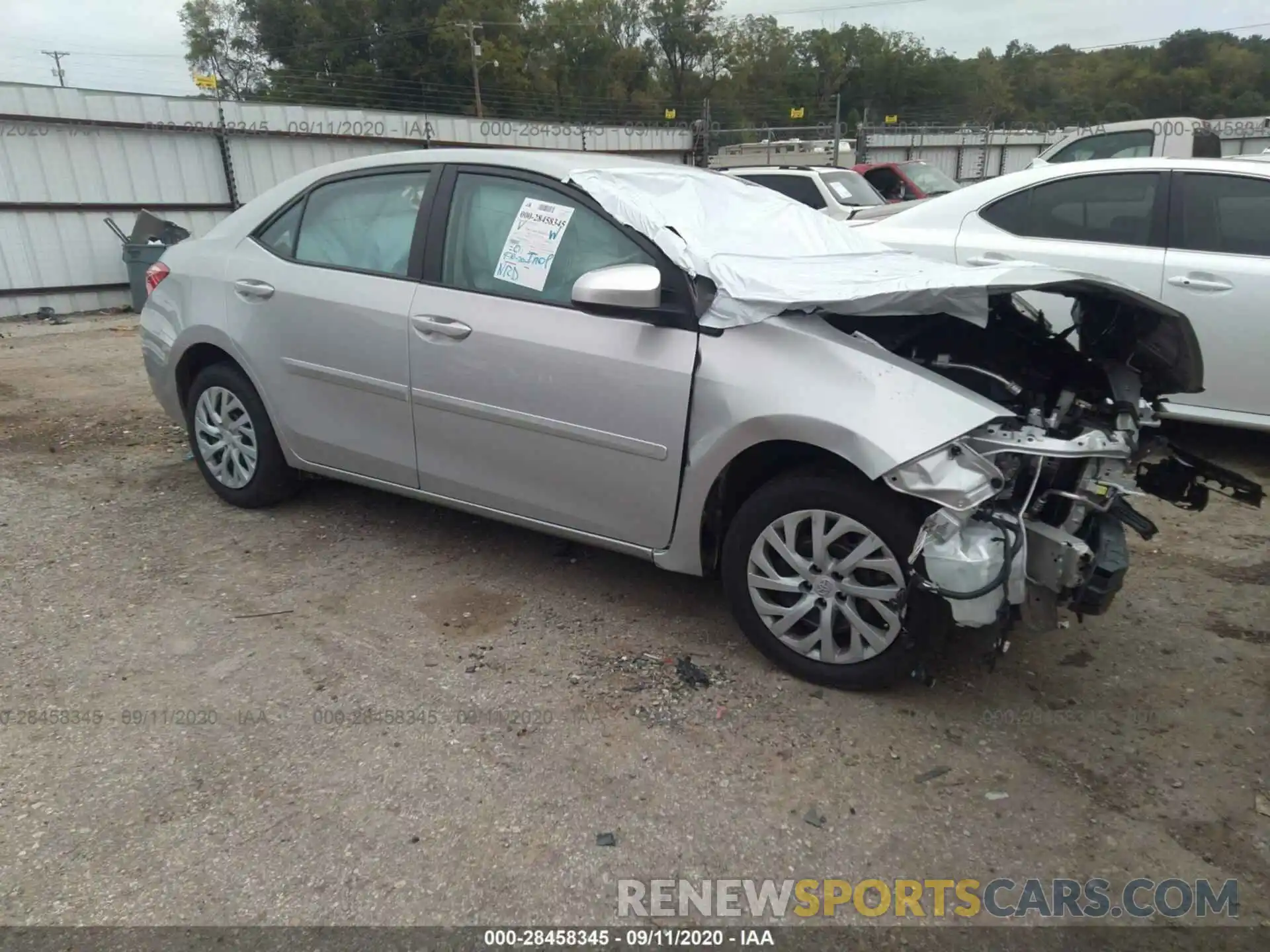 1 Photograph of a damaged car 5YFBURHE9KP858254 TOYOTA COROLLA 2019