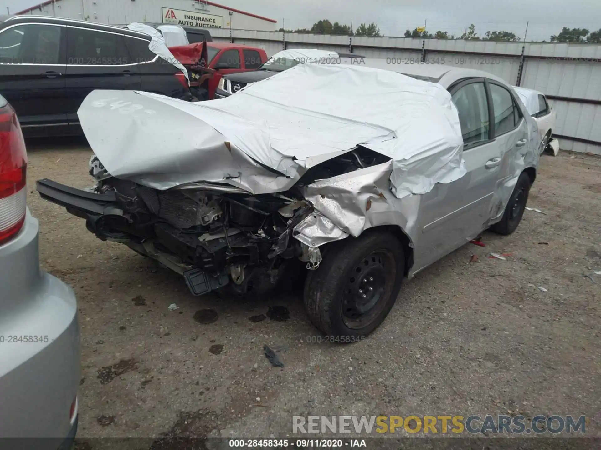 2 Photograph of a damaged car 5YFBURHE9KP858254 TOYOTA COROLLA 2019