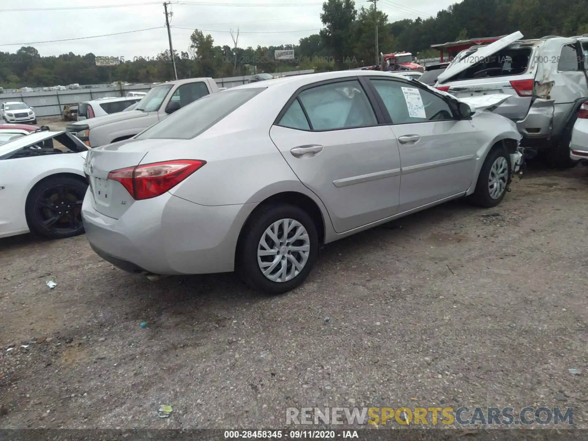 4 Photograph of a damaged car 5YFBURHE9KP858254 TOYOTA COROLLA 2019