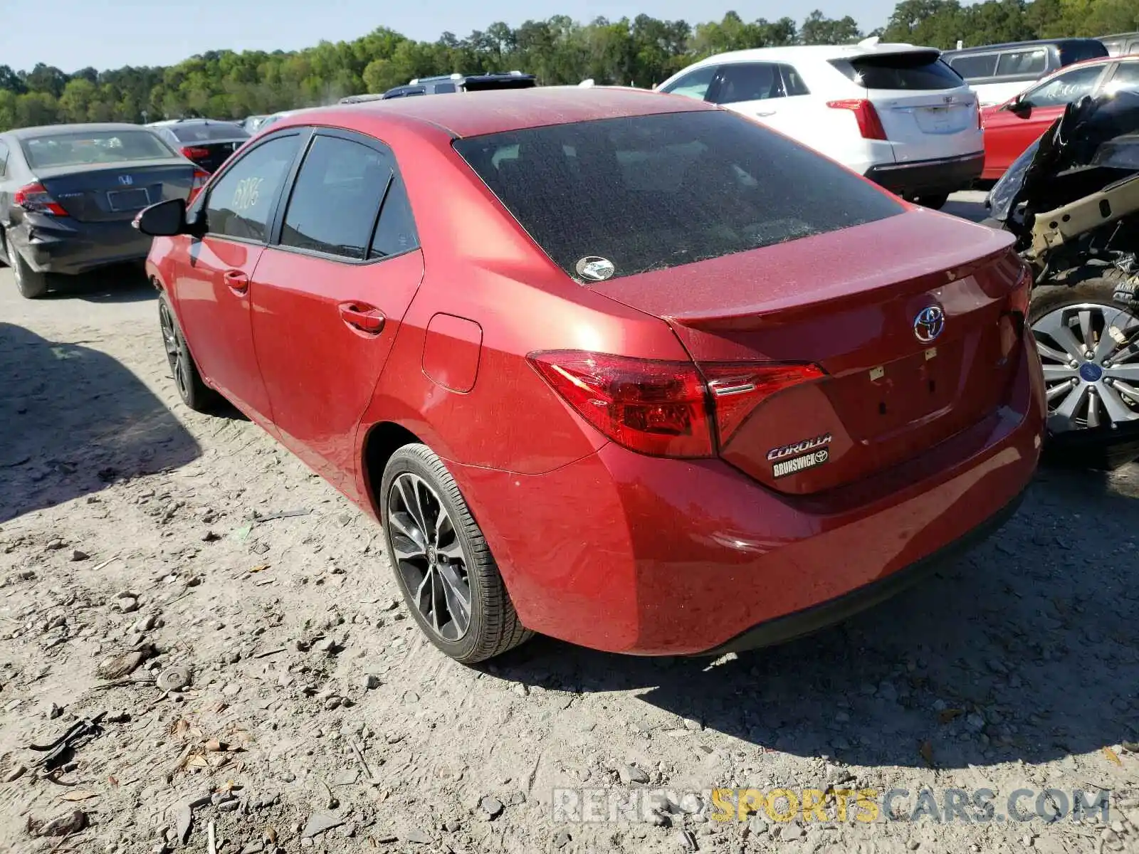 3 Photograph of a damaged car 5YFBURHE9KP858996 TOYOTA COROLLA 2019