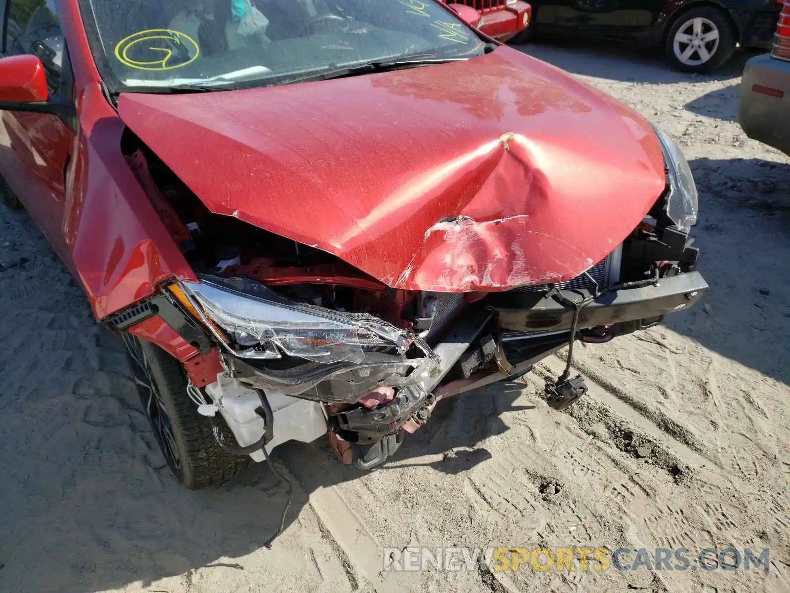 9 Photograph of a damaged car 5YFBURHE9KP858996 TOYOTA COROLLA 2019