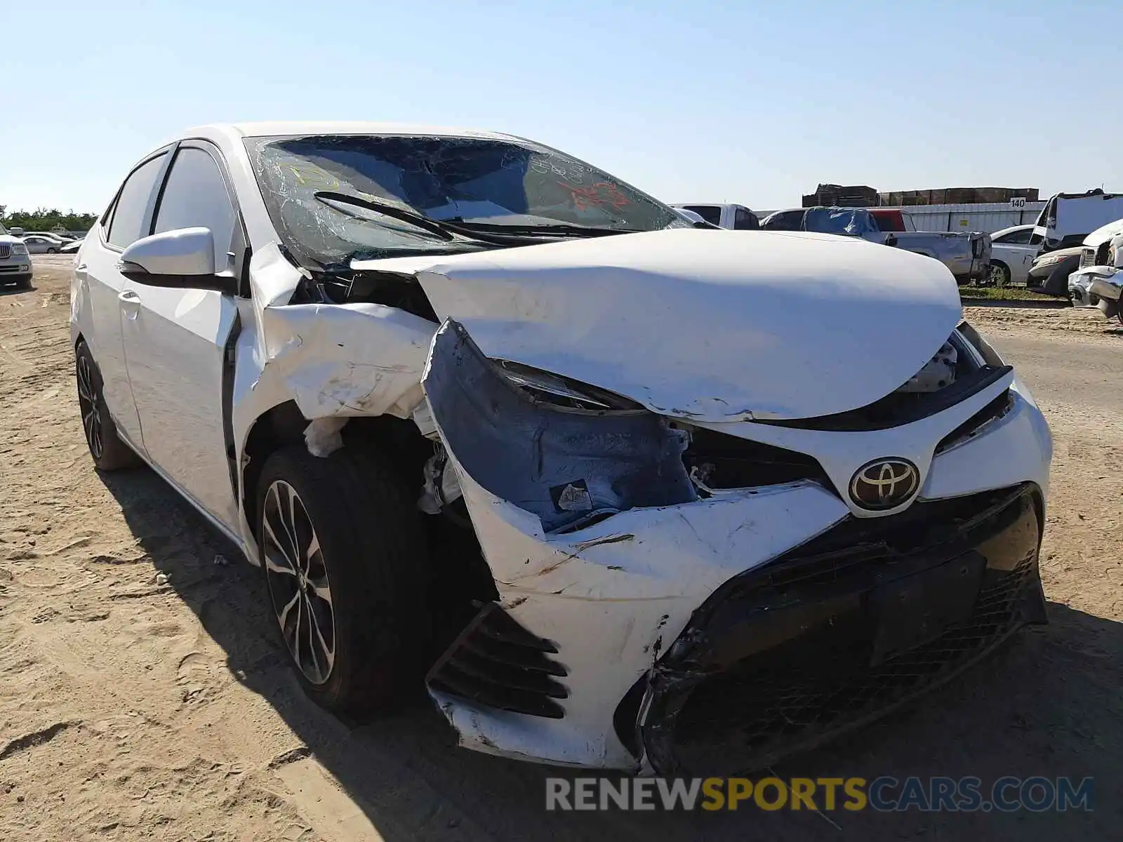 1 Photograph of a damaged car 5YFBURHE9KP859467 TOYOTA COROLLA 2019