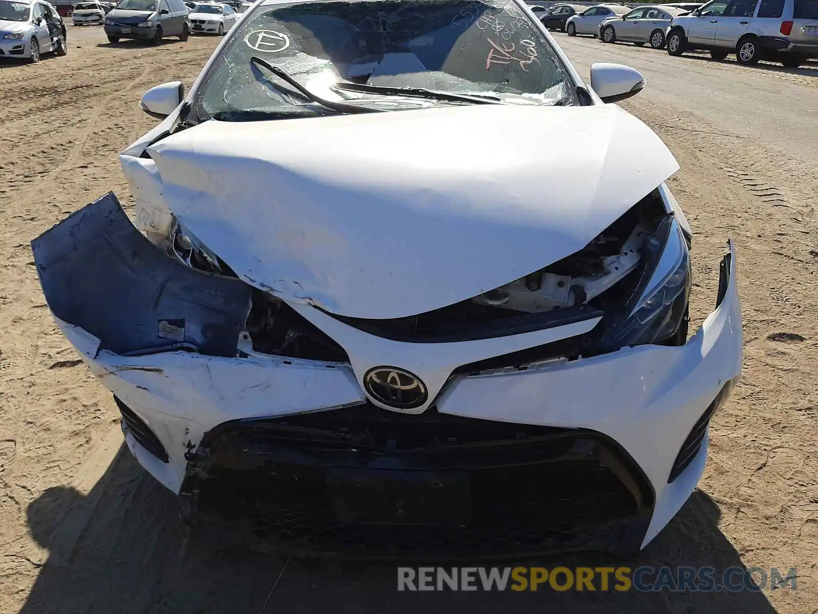 9 Photograph of a damaged car 5YFBURHE9KP859467 TOYOTA COROLLA 2019