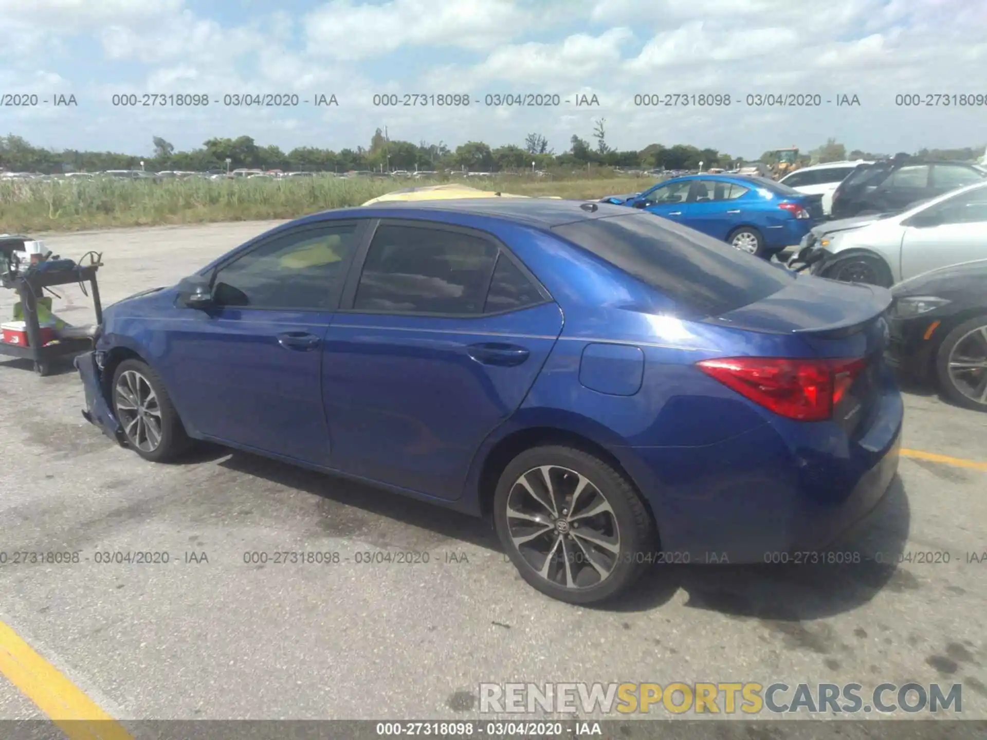 3 Photograph of a damaged car 5YFBURHE9KP859534 TOYOTA COROLLA 2019