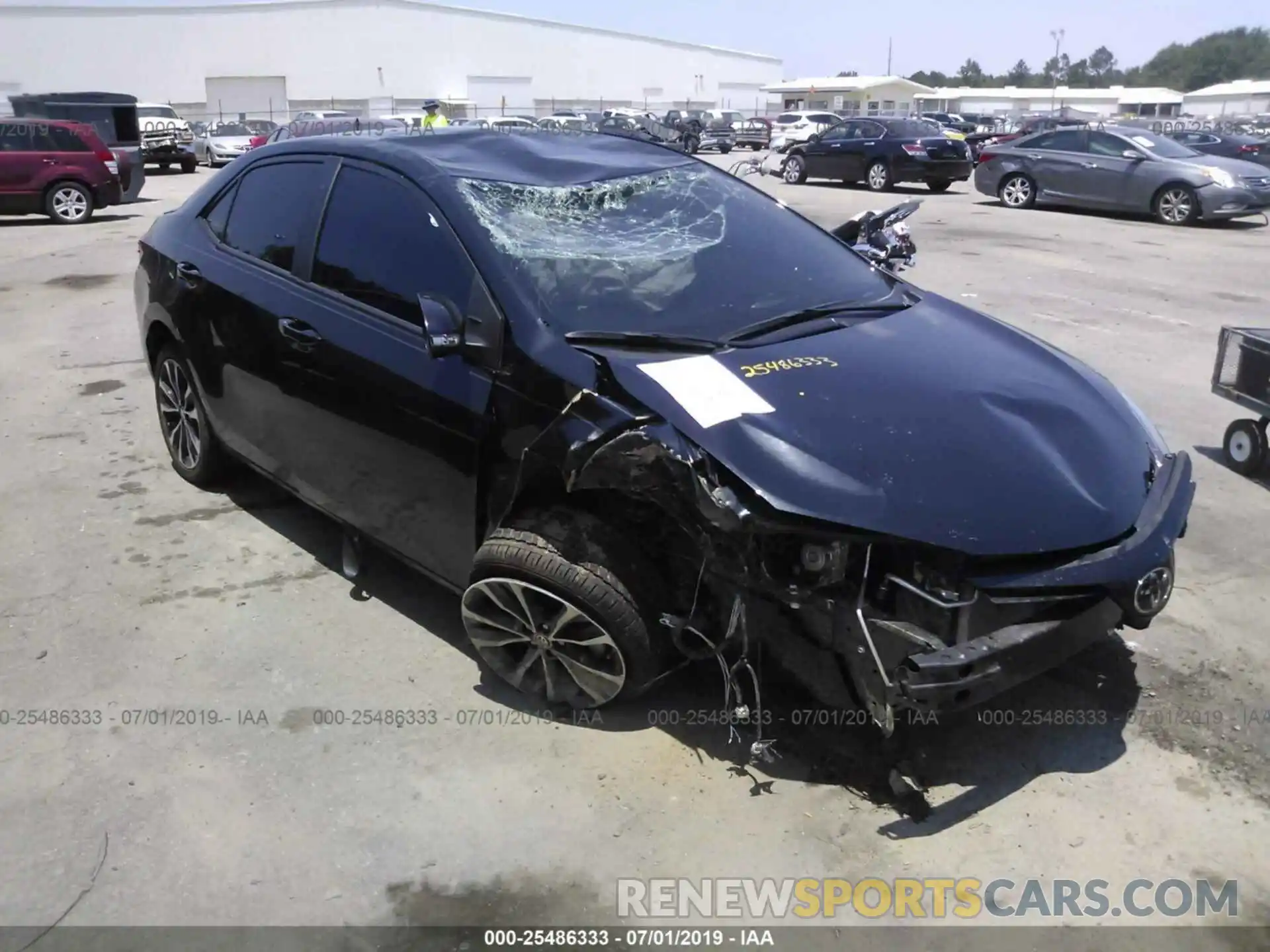 1 Photograph of a damaged car 5YFBURHE9KP859713 TOYOTA COROLLA 2019