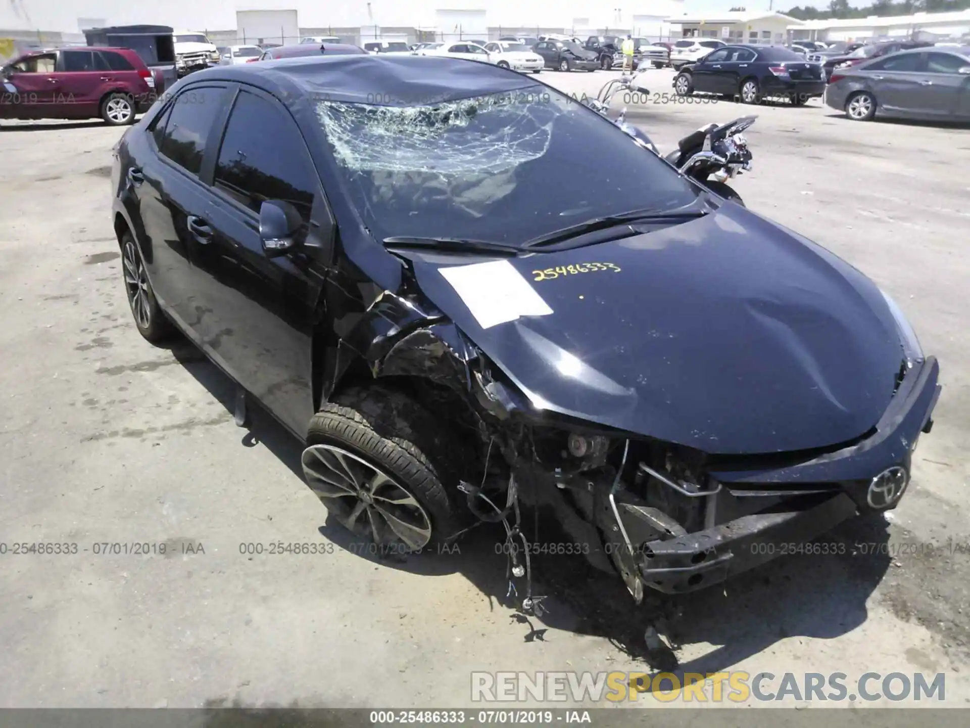 6 Photograph of a damaged car 5YFBURHE9KP859713 TOYOTA COROLLA 2019