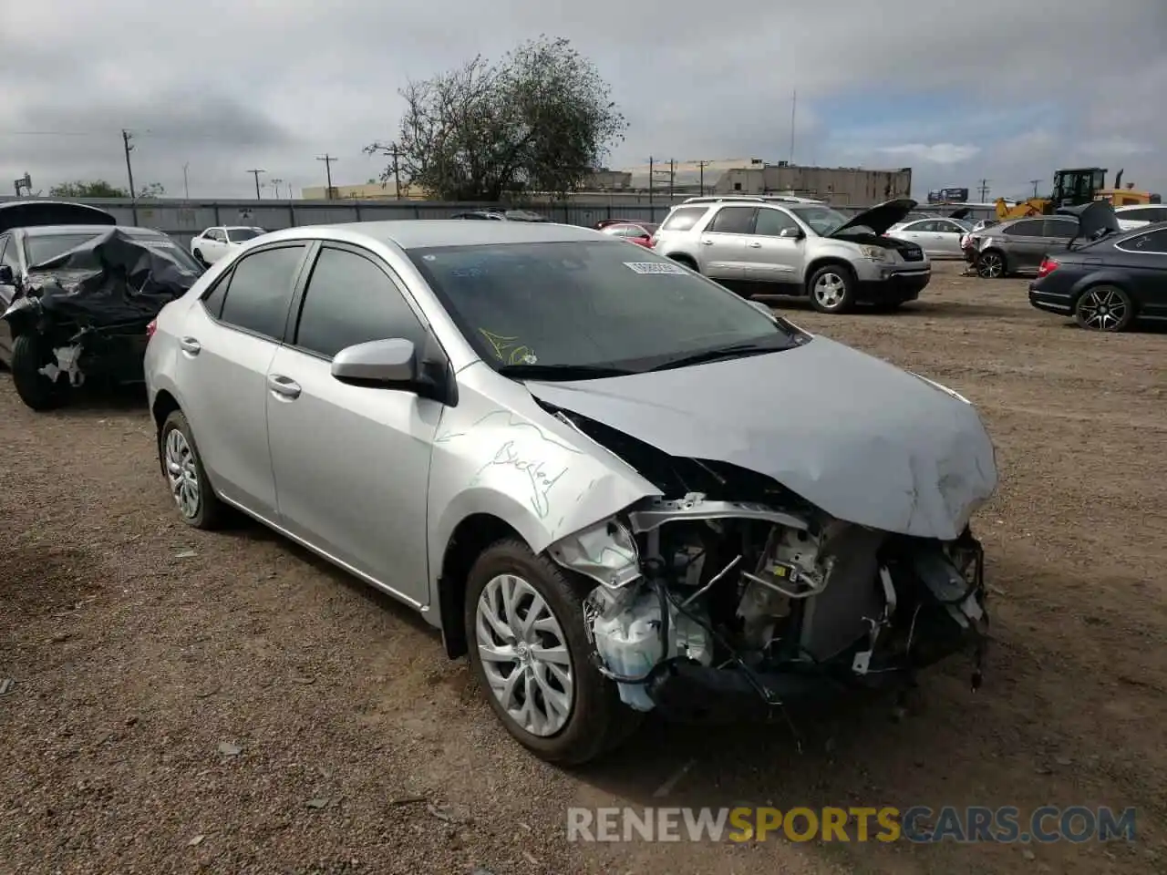 1 Photograph of a damaged car 5YFBURHE9KP860344 TOYOTA COROLLA 2019