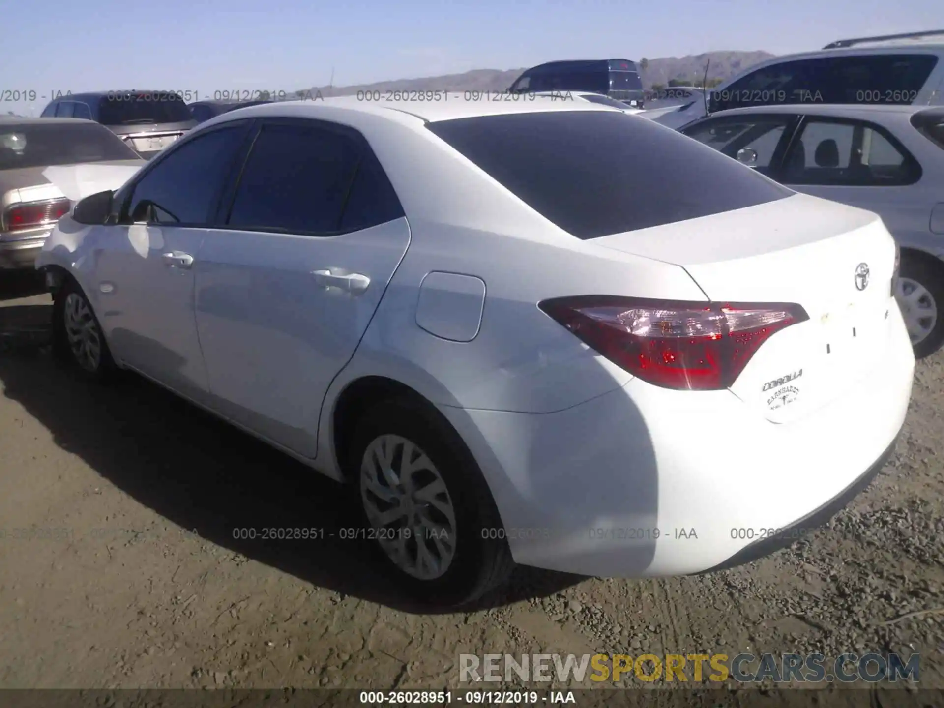 3 Photograph of a damaged car 5YFBURHE9KP860506 TOYOTA COROLLA 2019