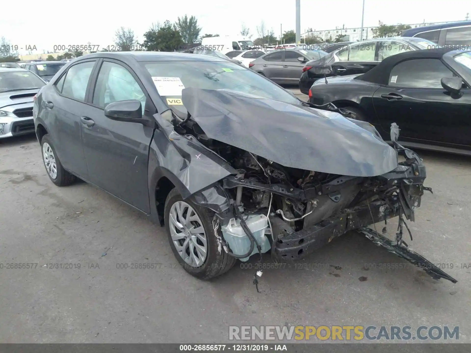 1 Photograph of a damaged car 5YFBURHE9KP860750 TOYOTA COROLLA 2019