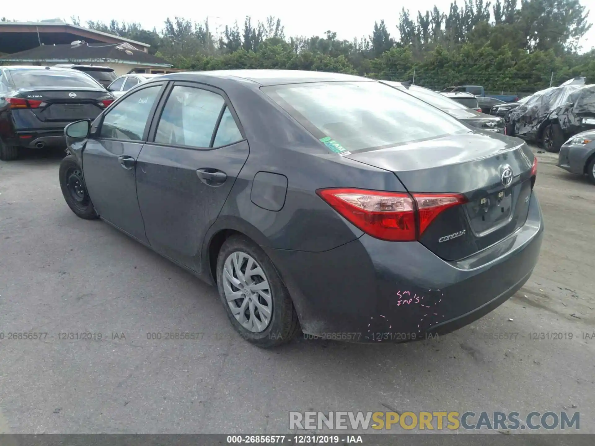 3 Photograph of a damaged car 5YFBURHE9KP860750 TOYOTA COROLLA 2019