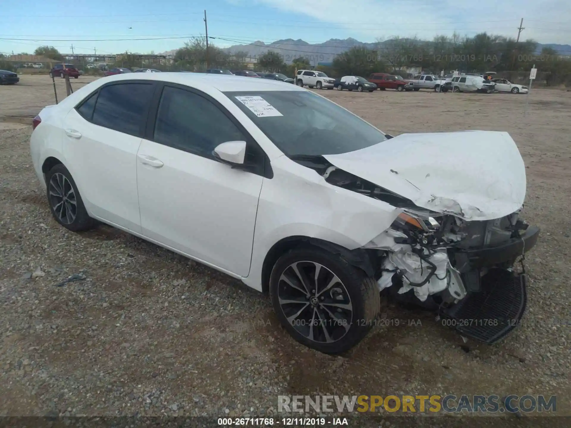 1 Photograph of a damaged car 5YFBURHE9KP861025 TOYOTA COROLLA 2019