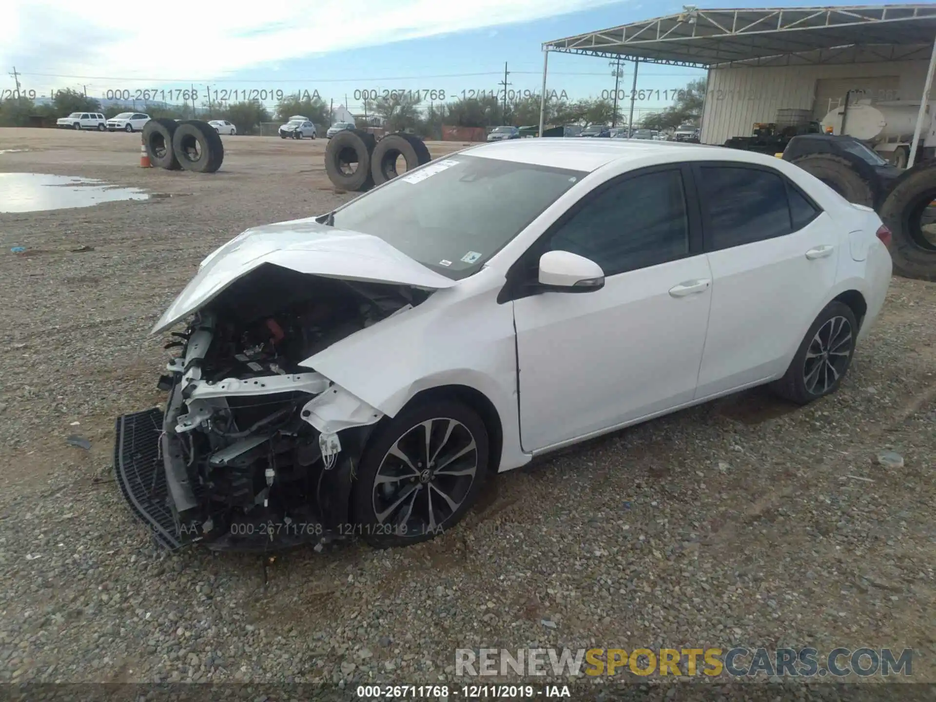 2 Photograph of a damaged car 5YFBURHE9KP861025 TOYOTA COROLLA 2019