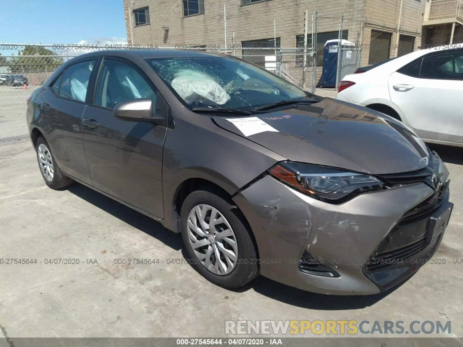 1 Photograph of a damaged car 5YFBURHE9KP861168 TOYOTA COROLLA 2019