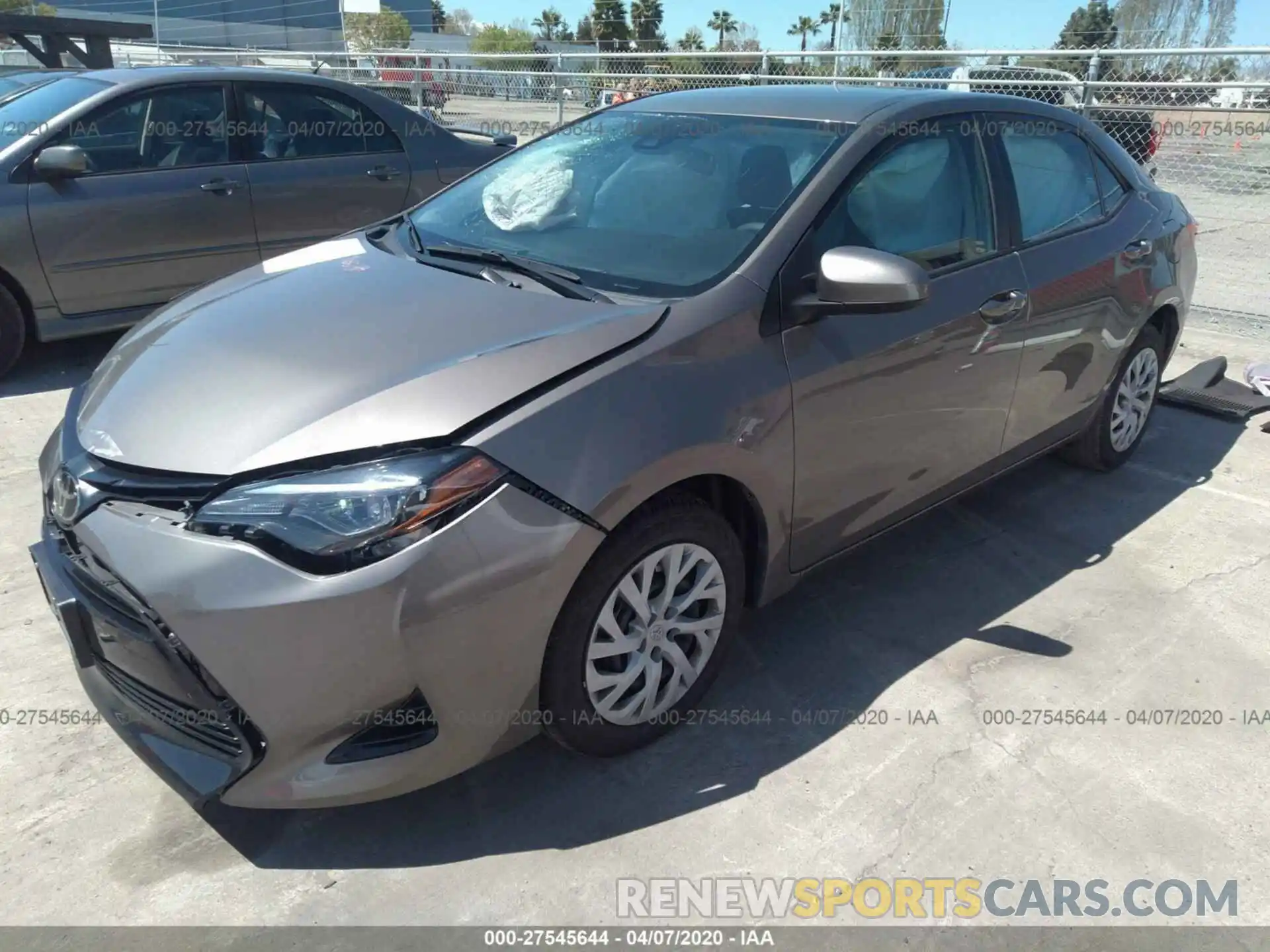 2 Photograph of a damaged car 5YFBURHE9KP861168 TOYOTA COROLLA 2019