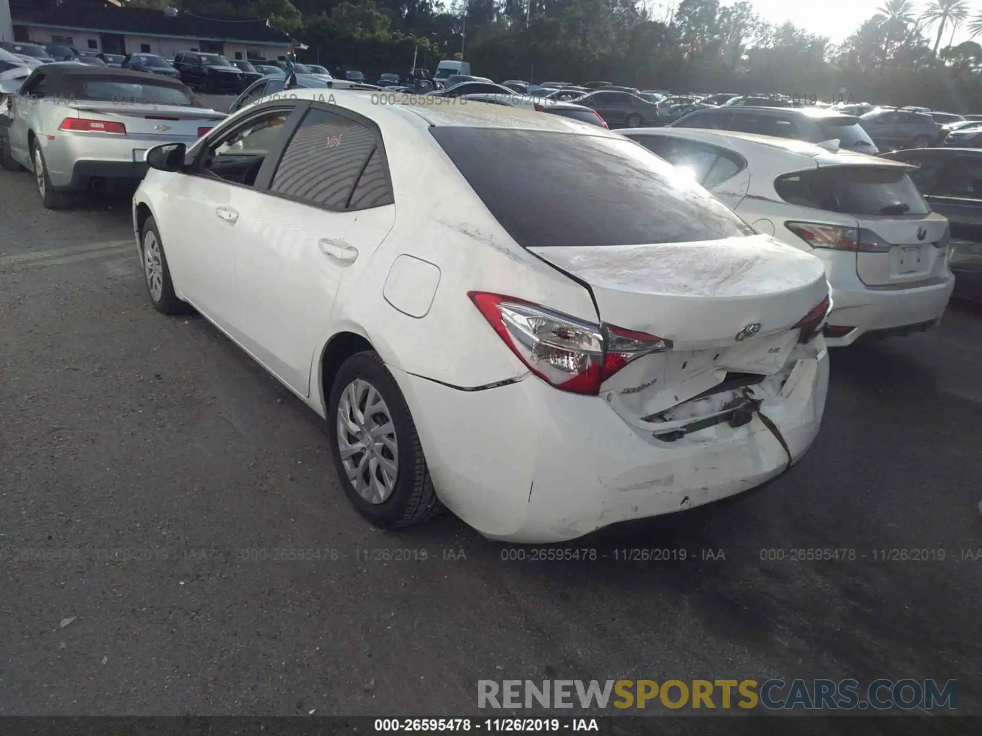 3 Photograph of a damaged car 5YFBURHE9KP861302 TOYOTA COROLLA 2019