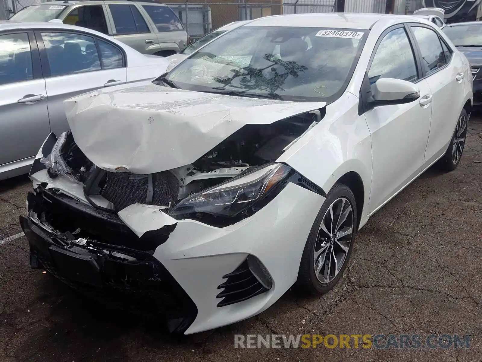 2 Photograph of a damaged car 5YFBURHE9KP861462 TOYOTA COROLLA 2019