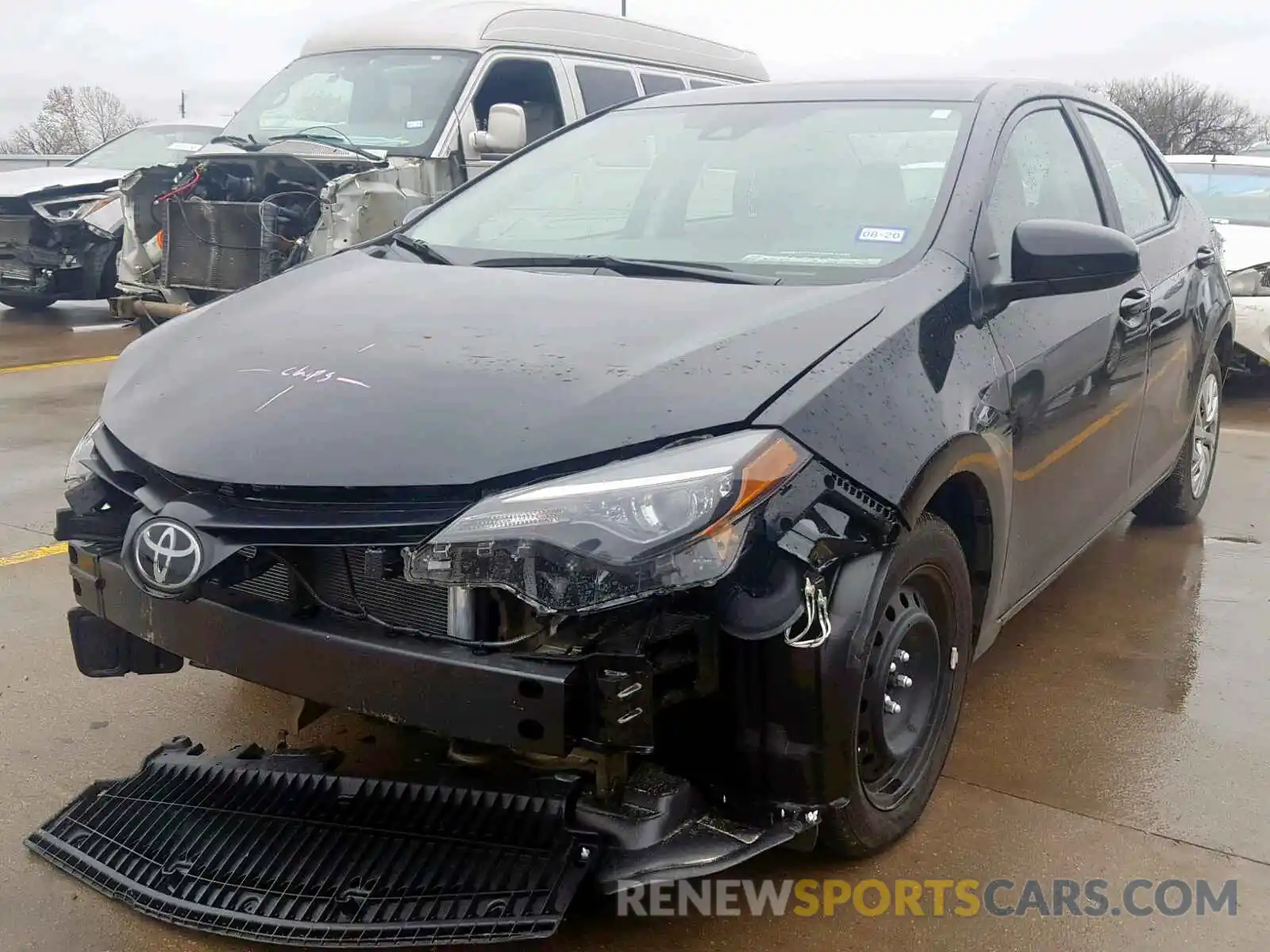 2 Photograph of a damaged car 5YFBURHE9KP861655 TOYOTA COROLLA 2019