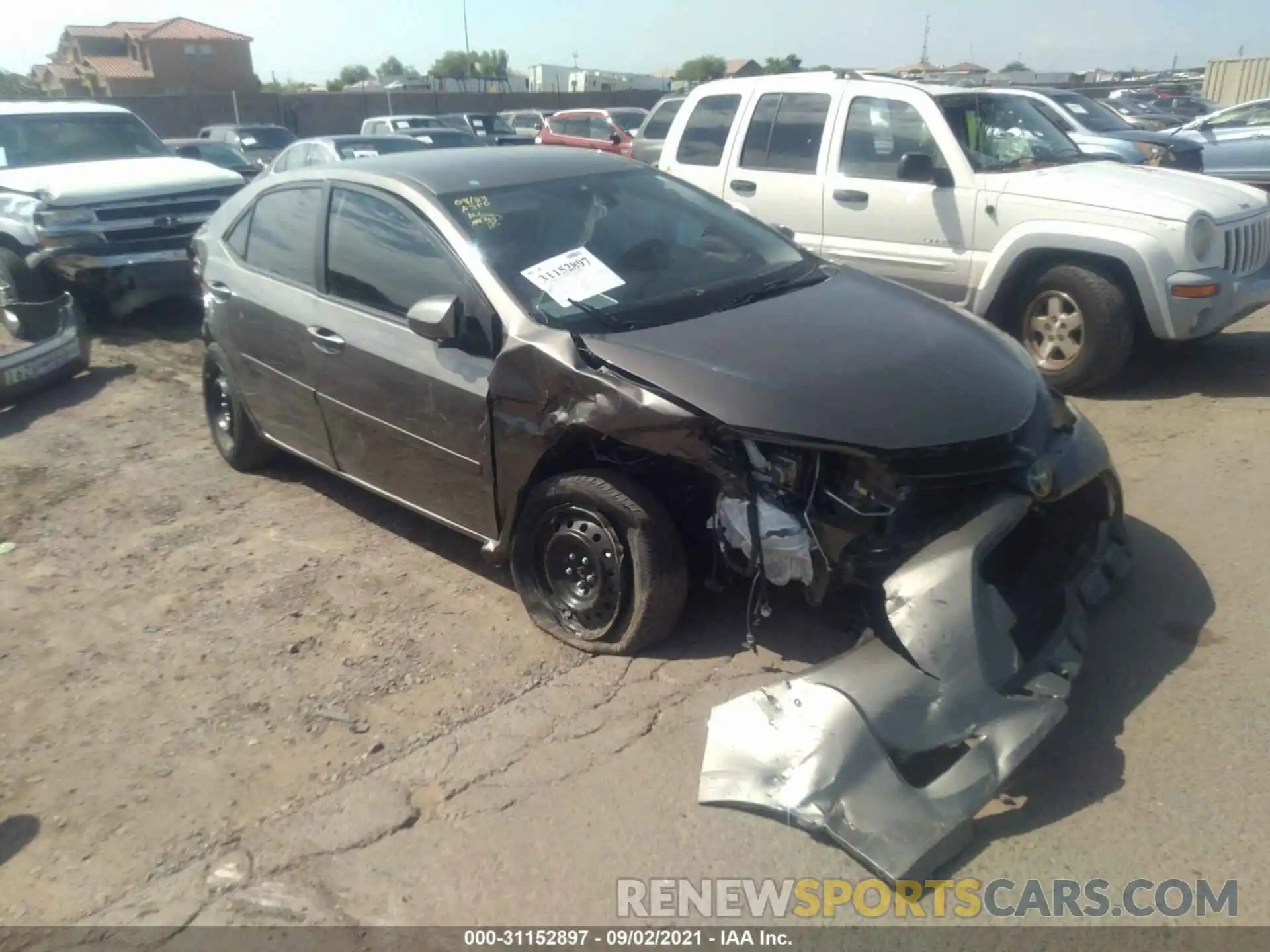 1 Photograph of a damaged car 5YFBURHE9KP861722 TOYOTA COROLLA 2019