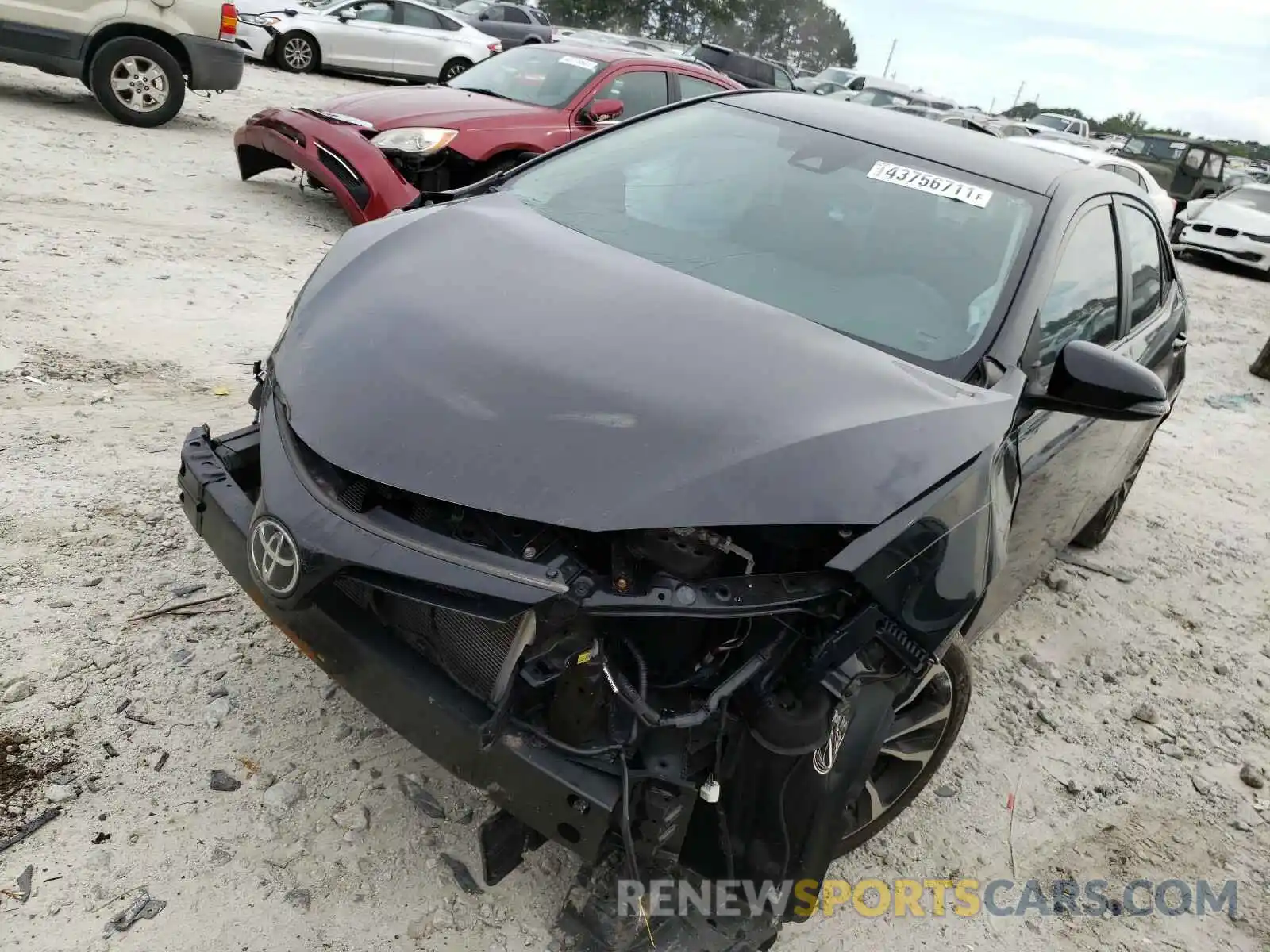 2 Photograph of a damaged car 5YFBURHE9KP861834 TOYOTA COROLLA 2019