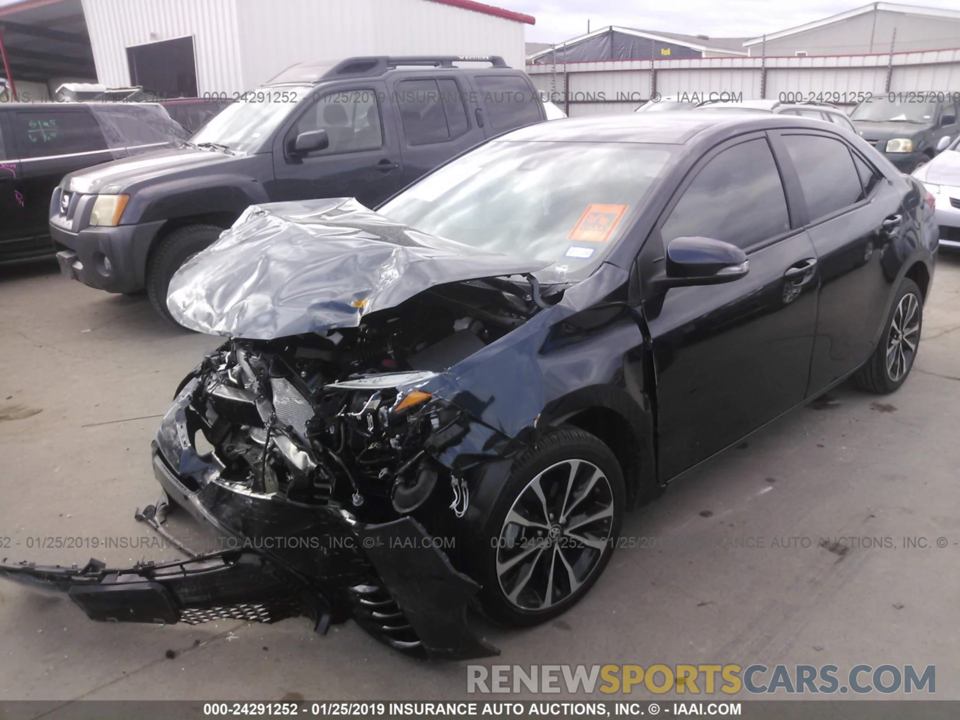 2 Photograph of a damaged car 5YFBURHE9KP861994 TOYOTA COROLLA 2019