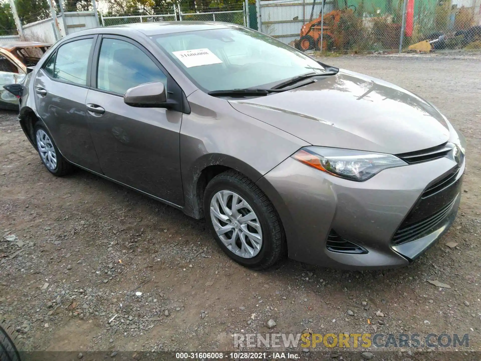 1 Photograph of a damaged car 5YFBURHE9KP862272 TOYOTA COROLLA 2019