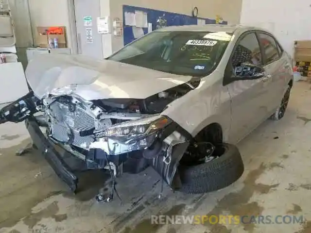 2 Photograph of a damaged car 5YFBURHE9KP862319 TOYOTA COROLLA 2019