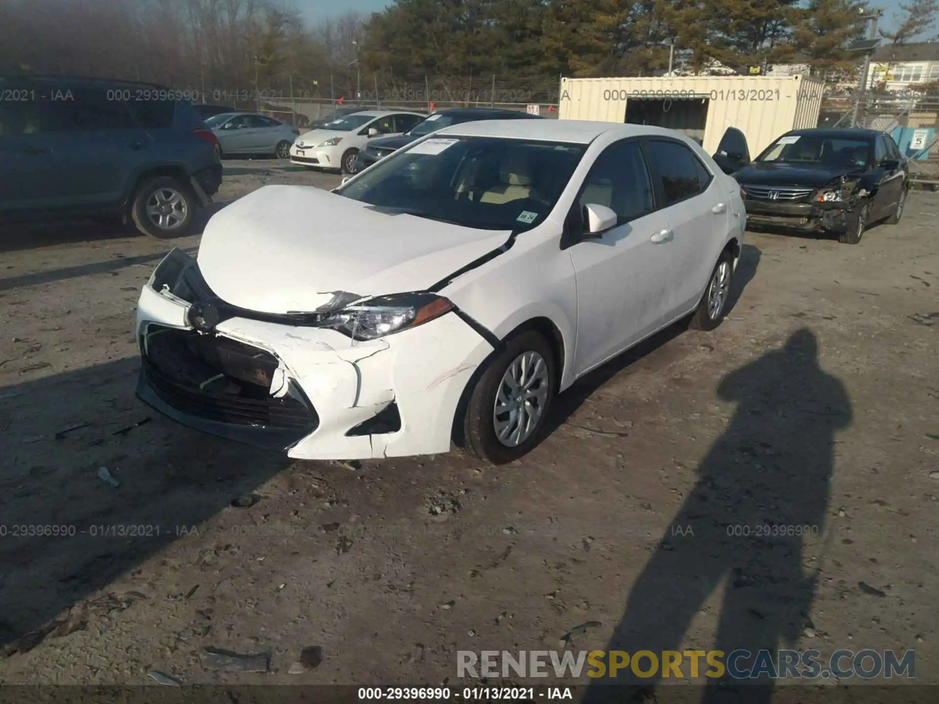 2 Photograph of a damaged car 5YFBURHE9KP862787 TOYOTA COROLLA 2019