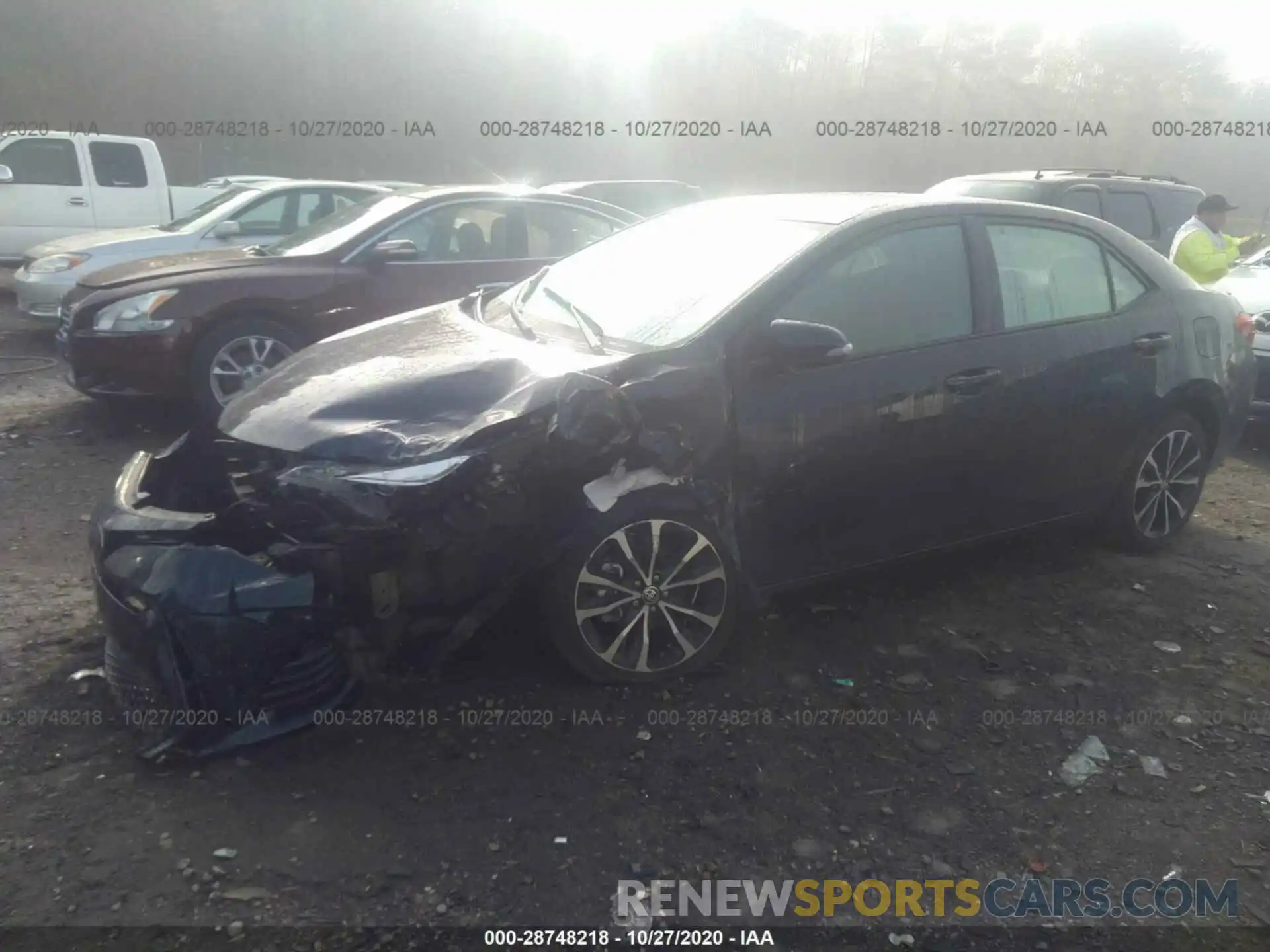 2 Photograph of a damaged car 5YFBURHE9KP862904 TOYOTA COROLLA 2019