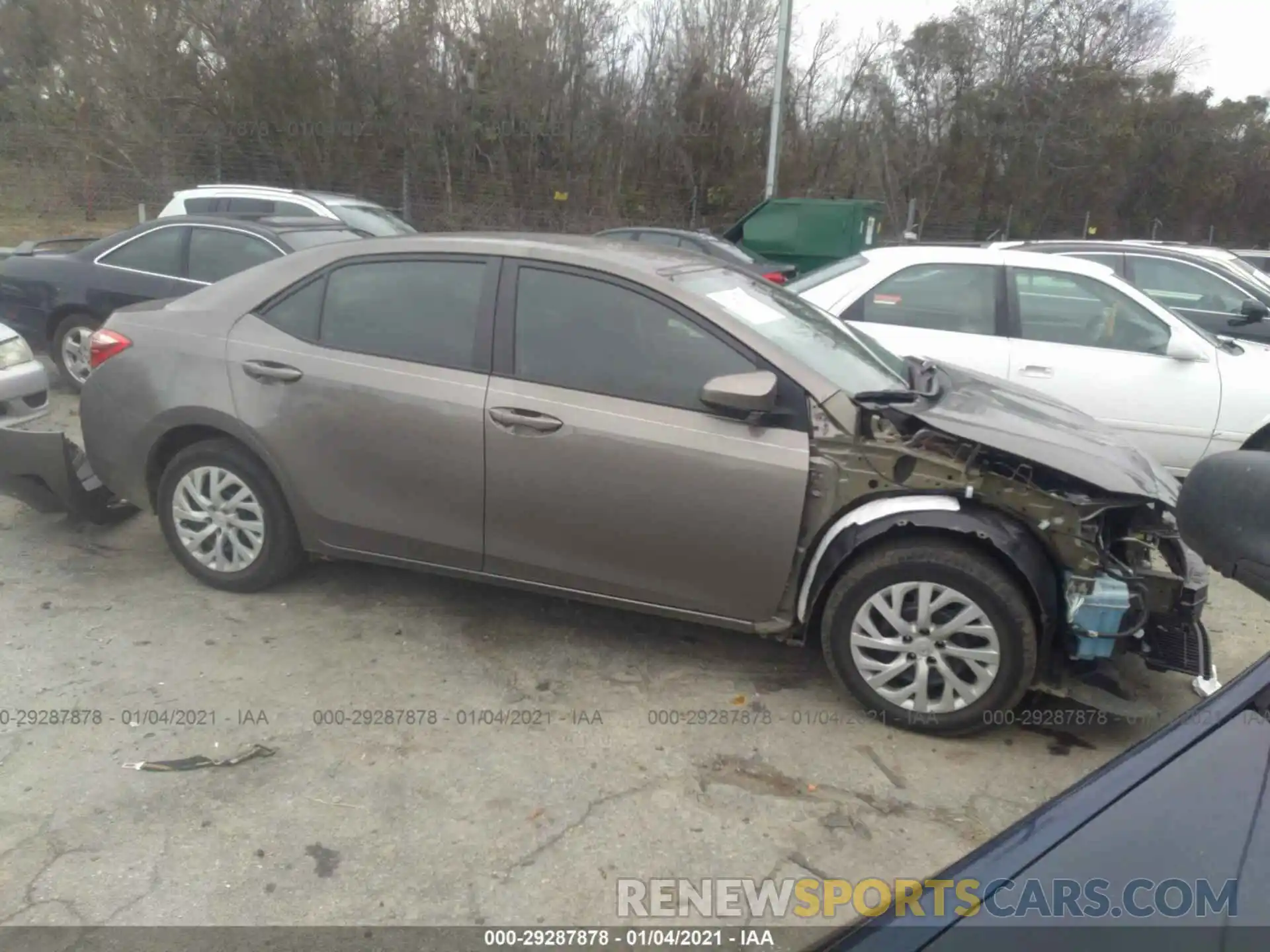 1 Photograph of a damaged car 5YFBURHE9KP863406 TOYOTA COROLLA 2019