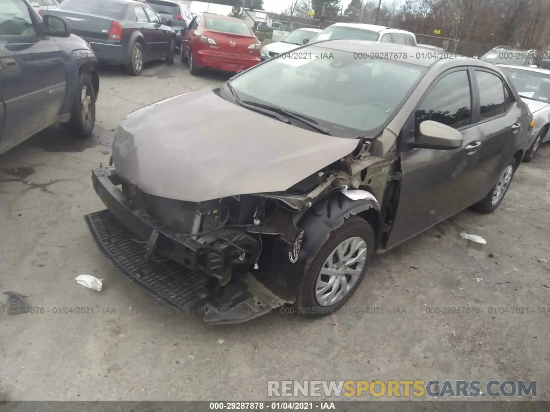 2 Photograph of a damaged car 5YFBURHE9KP863406 TOYOTA COROLLA 2019