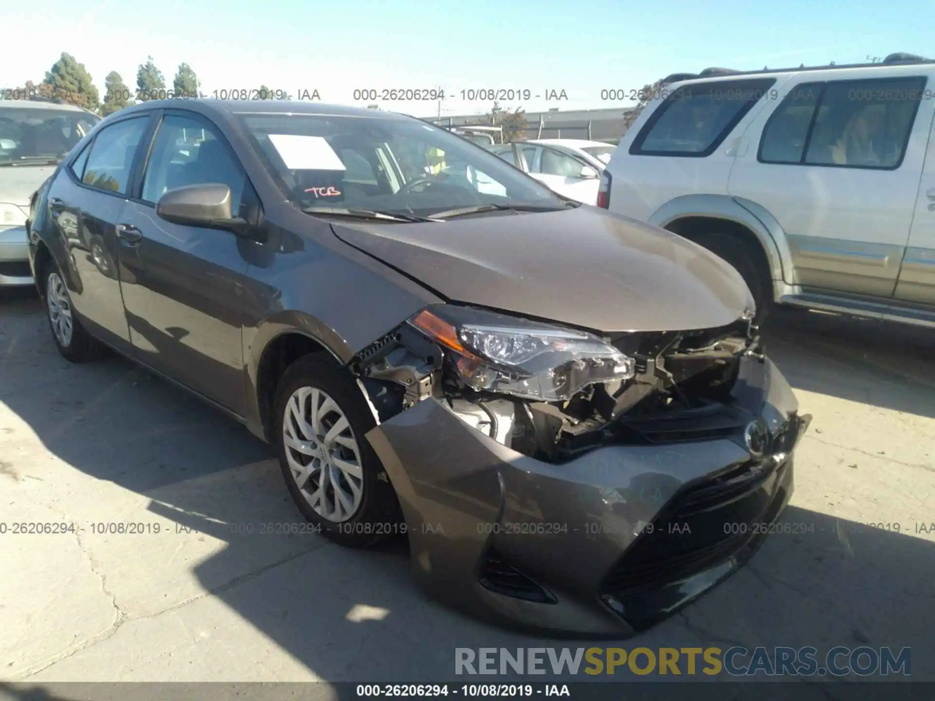 1 Photograph of a damaged car 5YFBURHE9KP863731 TOYOTA COROLLA 2019