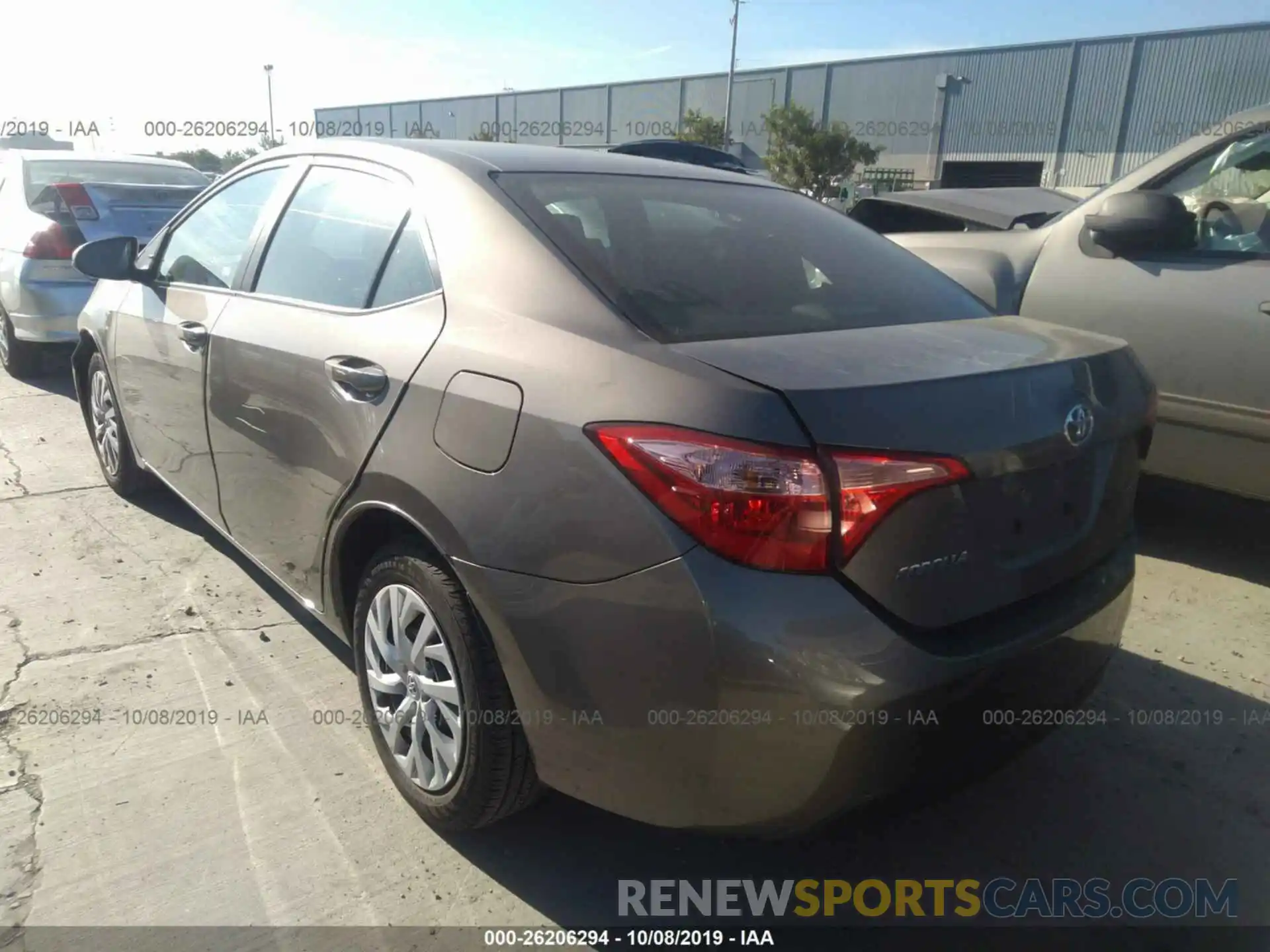 3 Photograph of a damaged car 5YFBURHE9KP863731 TOYOTA COROLLA 2019