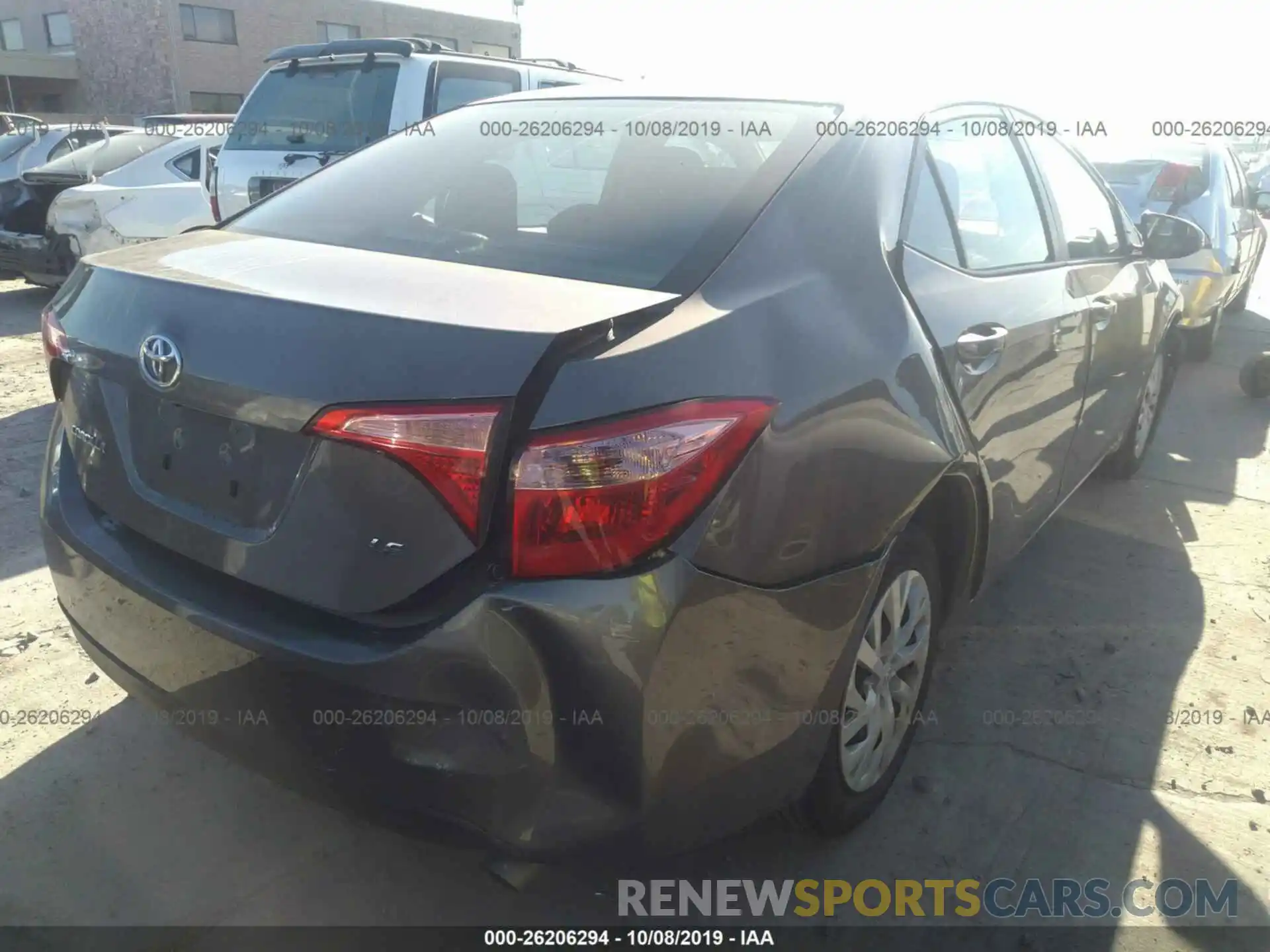 6 Photograph of a damaged car 5YFBURHE9KP863731 TOYOTA COROLLA 2019