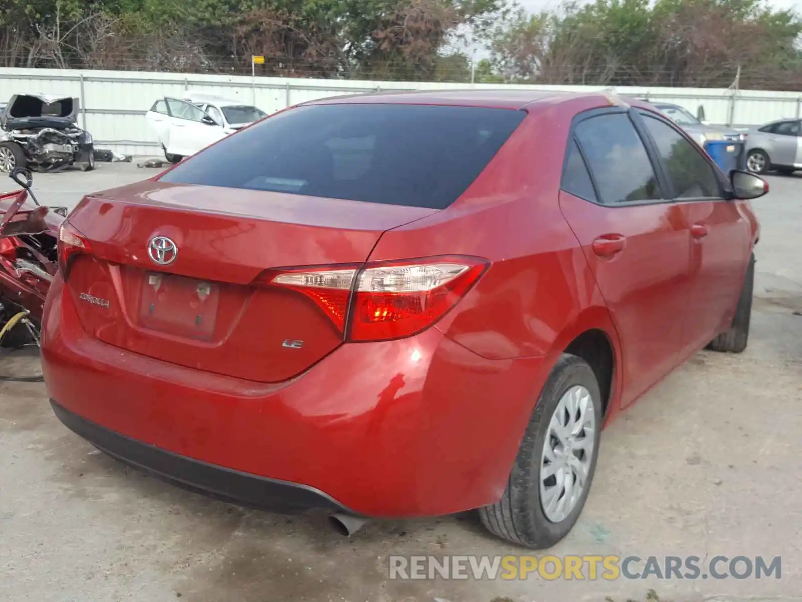 4 Photograph of a damaged car 5YFBURHE9KP863793 TOYOTA COROLLA 2019