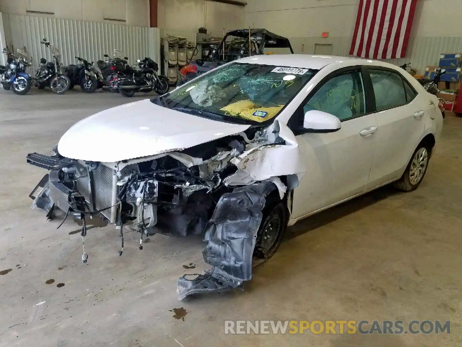 2 Photograph of a damaged car 5YFBURHE9KP863857 TOYOTA COROLLA 2019